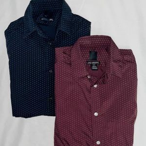 Men’s H&M Polkadot Dress Shirt (2 Pack!)